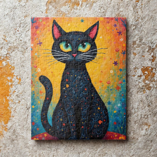 Whimsical Cat  Puzzle