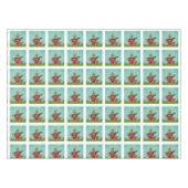 Whimsical Cat Sitzen in einem Teacup Weihnachten Tischdecke (Vorderseite (Horizontal))