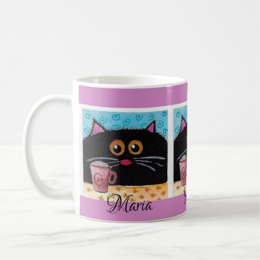 Whimsical Cat Tasse (Links)
