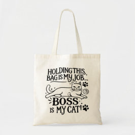 Whimsical Cat Tote Tasche, die diese Tasche hält,