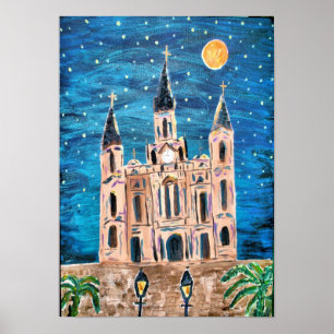 Whimsical Cathedral Poster