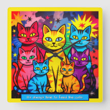 [Whimsical Cats] Moderne Pop-Art in bunten Farben