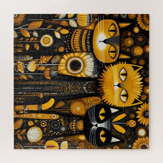 Whimsical Cats Puzzle (Horizontal)