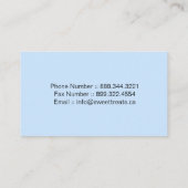 Whimsical Celestial Blue Moon Cupcake Visitenkarte (Rückseite)