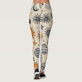 Whimsical Celestial Doodle Leggings (Rückseite)