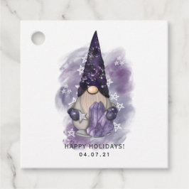 Whimsical Celestial Galaxy Gnomes Fvor Tags Geschenkanhänger