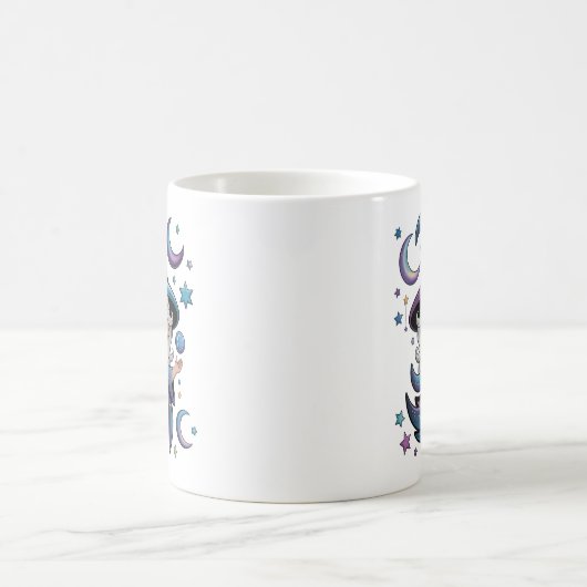 Whimsical Celestial Hexenmagie-Tasse Kaffeetasse (Mittel)