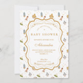 Whimsical Celestial Safari Baby Shower Einladung (Vorderseite)