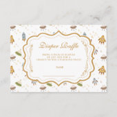 Whimsical Celestial Safari Diapper Raffle Begleitkarte (Vorderseite)