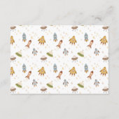 Whimsical Celestial Safari Diapper Raffle Begleitkarte (Rückseite)