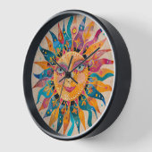 Whimsical Celestial Sun Uhr (Winkel)