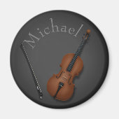 Whimsical Cello & Bow Custom Classical Musician Magnet (Vorne)