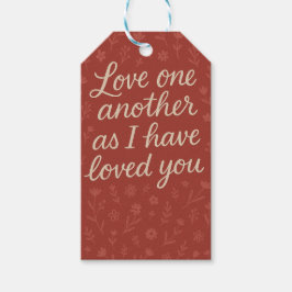 Whimsical Chalk Style Typografie Geschenkanhänger