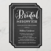Whimsical Chalkboard Bridal Dusche Einladung (Vorne/Hinten)