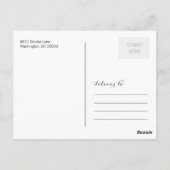 Whimsical Chalkboard Vielen Dank Postkarte (Rückseite)