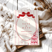 Whimsical Champagner Tower Doodle Wedding Save The Date