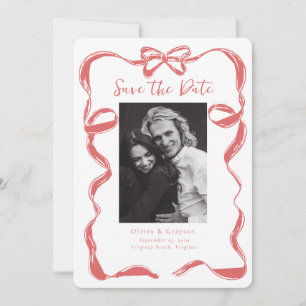 Whimsical Champagner Tower Save the Date handgezei