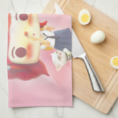 Whimsical Characters with Cat Geschirrtuch (Viertel Falte)