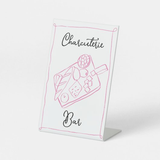 Whimsical Charcuterie Bar Sign Sockelschild (Vorderseite)