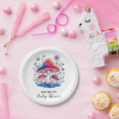 Whimsical Charming Mushroom Baby Dusche Pappteller (Party)