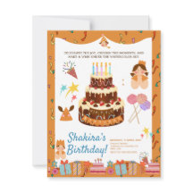 Whimsical Charming Watercolor Chic Birthday Magie