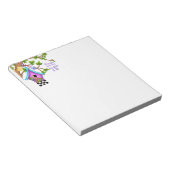 Whimsical Checkerboard Birdhouse Notizblock (angewinkelt)