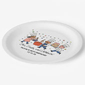 Whimsical Chef Kochkurs Geburtstagsfeier Pappteller (Schrägansicht)