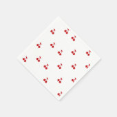 Whimsical Cherry auf Top Cherry Thema Serviette (Ecke)