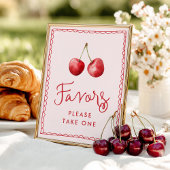 Whimsical Cherry Baby Duwer favorisiert Schild