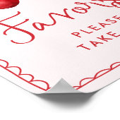 Whimsical Cherry Baby Duwer favorisiert Schild (Ecke)