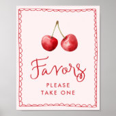 Whimsical Cherry Baby Duwer favorisiert Schild (Vorne)