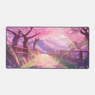 Whimsical Cherry Blossom Gaming Mousepad Schreibtischunterlage