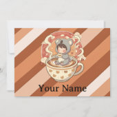 Whimsical Chibi Koala Adventure Greetin Feiertagskarte (Vorderseite)