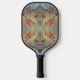 Whimsical Chic Flower Garden Aquarellmalerei Pickleball Schläger