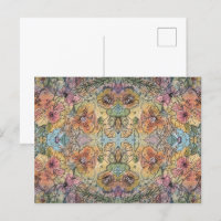 Whimsical Chic Flower Garden Aquarellmalerei