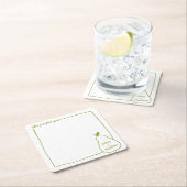 Whimsical & Chic Personalisierte Sonnenblumenhochz Rechteckiger Pappuntersetzer (Vor Ort)