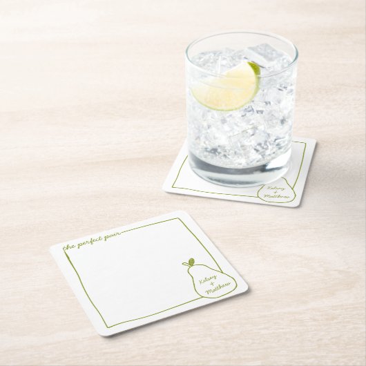 Whimsical & Chic Personalisierte Sonnenblumenhochz Rechteckiger Pappuntersetzer (Vor Ort)