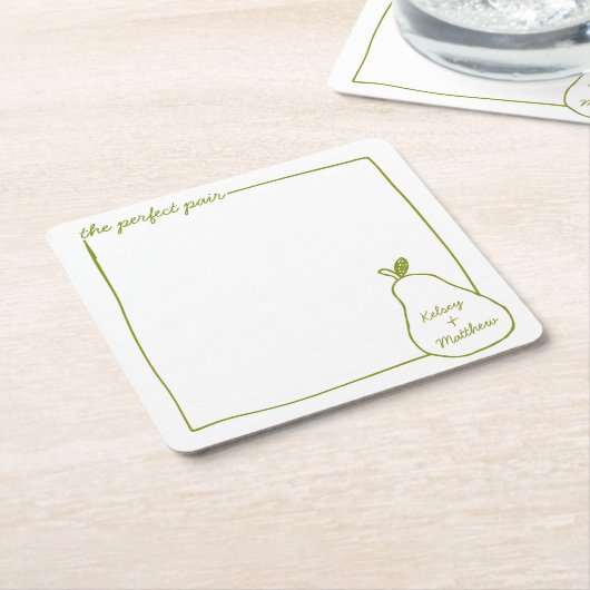 Whimsical & Chic Personalisierte Sonnenblumenhochz Rechteckiger Pappuntersetzer (angewinkelt)