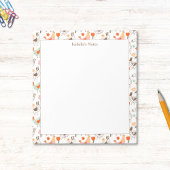 Whimsical Chickens Hens Cute Birds Notizblock