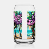 Whimsical Chihuahua Hund auf Ferienhausbaume Dosenglas (Links)