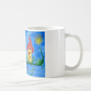 Whimsical Child Illustration Classic White Tasse