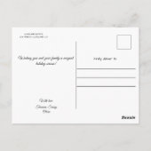 Whimsical Children’s Illustration Greeting Card Postkarte (Rückseite)