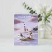 Whimsical Children’s Illustration Greeting Card Postkarte (Stehend Vorderseite)