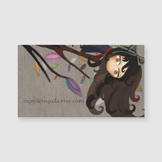 Whimsical Children's Illustration Magnetkarte (Vorderseite)