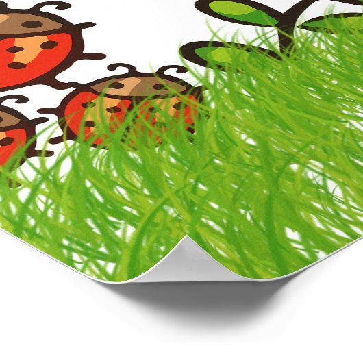 Whimsical Children's Phrases Design Poster (Ecke)