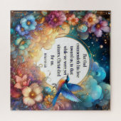 Whimsical Christlich Scripture Verse Floral Puzzle (Horizontal)