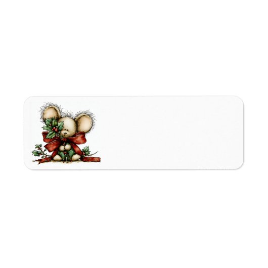 Whimsical Christmas Address Labels (Vorne)