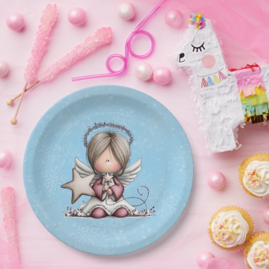 Whimsical Christmas Angel Pappteller (Party)