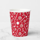 Whimsical Christmas Candy Cane Pappbecher (Links)