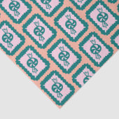 Whimsical Christmas Candy Cute Bright Holiday Seidenpapier (Detail)